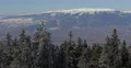 Panorama Scenery Pan Right Great Winter Mountain Sight Xmas Concept Background 4k or 4k+ Resolution