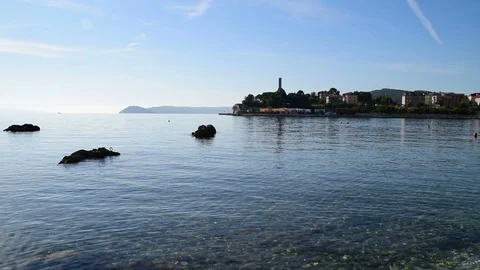 Panorama of the sea in Split, Croatia Stock Footage 92719119