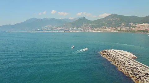 The panorama of the seaside. 動画素材 93775209