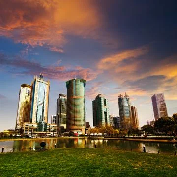 Panorama of shanghai Stock Photos
