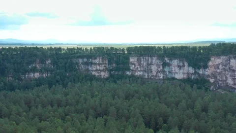 The panorama shot the canyon. 스톡 동영상 113321789