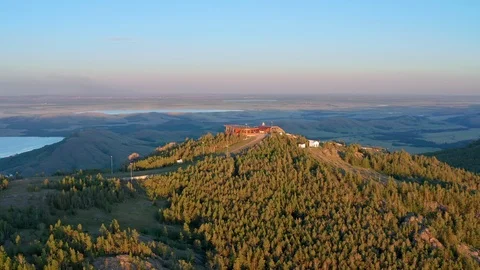 The panorama shot the mountain. Stock Footage 112924299