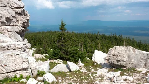 The panorama shot of the mountain. 스톡 동영상 112927447