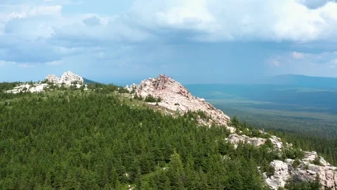 The panorama shot of the mountain. 스톡 동영상 113321742