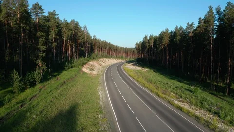 The panorama shot over the road. Vidéo 112096423