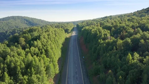 The panorama shot of the road. Stock Footage 112325778