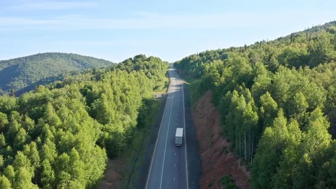 The panorama shot of the road. Stock Footage 112328042