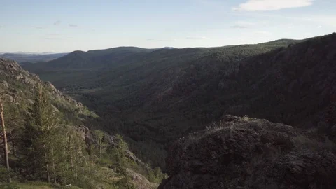 The panorama shot from the rock. Stock Footage 112606971