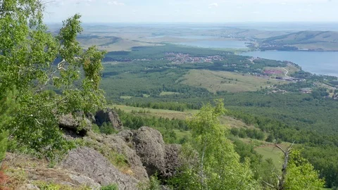 The panorama shot the valley. Video stock 112925465