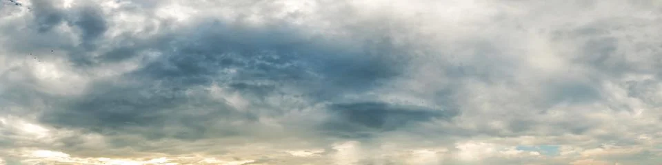 Panorama sky with cloud on a cloudy day. Foto stock