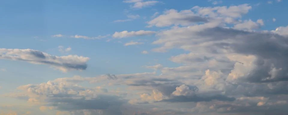 Panorama of sky Stock Photos