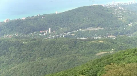 Panorama of Sochi Stock Footage 8911838