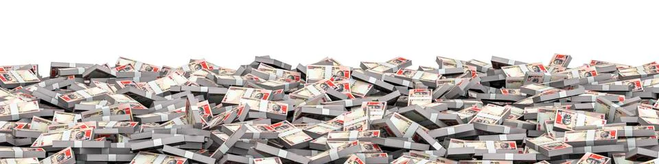 Panorama stacks rupees Stock-Illustration