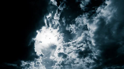 Panorama storm clouds in the sky Stock Footage 39862890