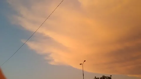A Panorama Of  Stormy Sky Stock Footage 274695425