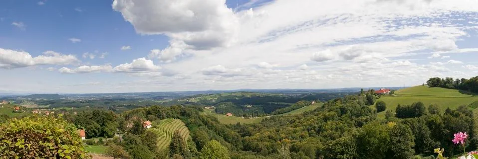 Panorama of Styria Stock Photos