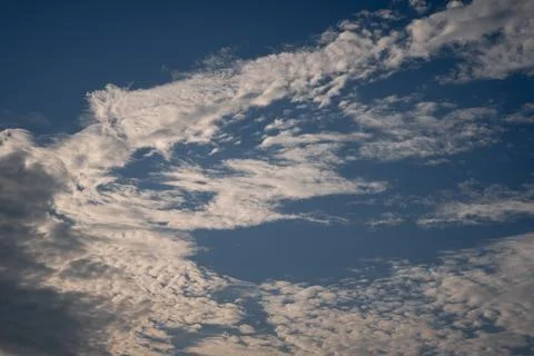 Panorama of the sunset sky Foto stock