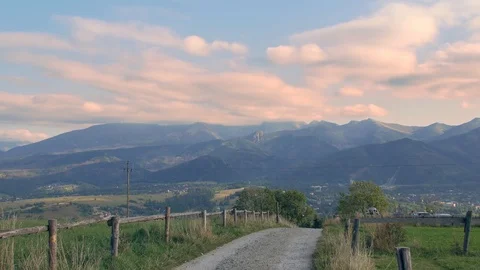 Panorama of Tatra Mountains, Poland. Stock Footage 116401059