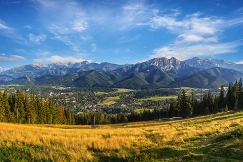 Panorama of the Tatras Stock Photos