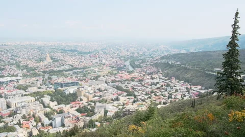 Panorama of Tbilisi Stock Footage 252466226