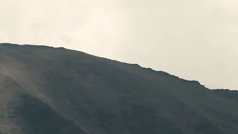 Panorama of the Tien Shan mountain range in the Kyrgyz Republic Stock Footage 124714916