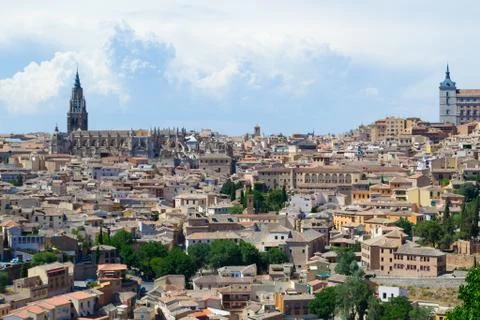 Panorama of toledo Stock Photos