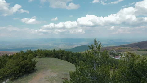 Panorama from the Top of the Mountain. TIME LAPSE 動画素材 196006622