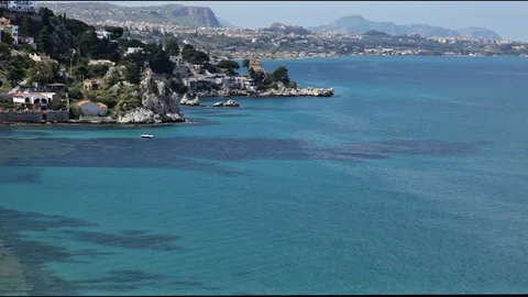 Panorama of Trabia Sicily Stock Footage 89280275