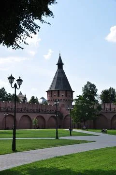 Panorama of the Tula Kremlin. Stock Photos