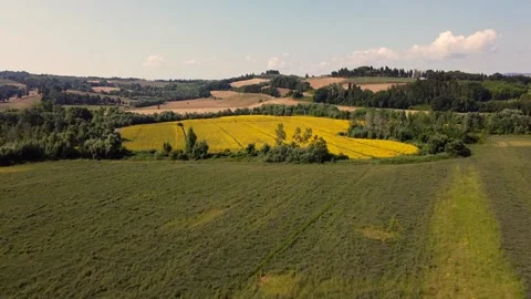 Panorama of the Tuscan hills Stock Footage 135701671