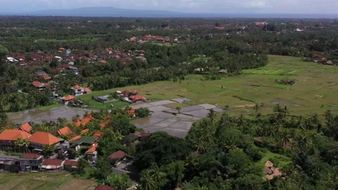 Panorama ubud bali beautiful view Stock Footage 130444635
