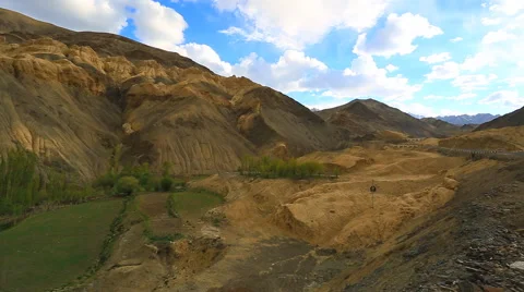 Panorama of the valley "Moon Land" Stock Footage 43019665