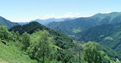 Panorama of Valsesia Video stock 111188234