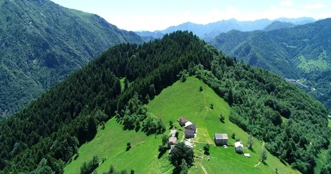 Panorama of Valsesia Stock Footage 111188275