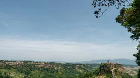 Panorama view of Bagnoregio Foto stock