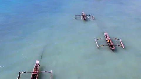 Panorama View of the boats Stock Footage 79928818