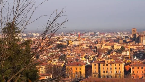 Panorama View of Bologna Stock Footage 108515409