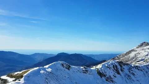 Panorama view of Caucasus mountains 库存影片 112673803