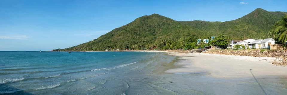 Panorama view of Chaloklum Baech  on Phangan Island, Thailand Stock Photos