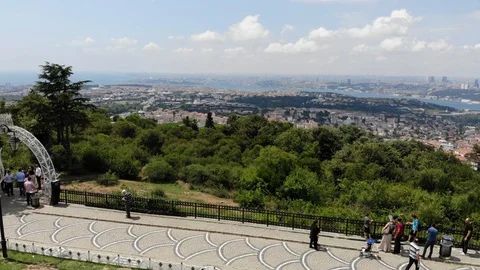 Panorama view of Istanbul Stock Footage 101633262