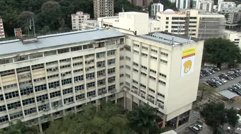 Panorama View of a Large Building in Rio De Janeiro, Brazil 스톡 동영상 19712106