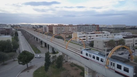 Panorama View of metro in motion Stock Footage 124902399