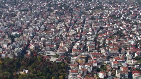 Panorama view of the monastery and city Kardista Stock Footage 306552250
