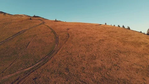 Panorama view of mountain slopes Stock Footage 93220735