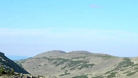 Panorama with a view of the mountain tops Stock Footage 136808488