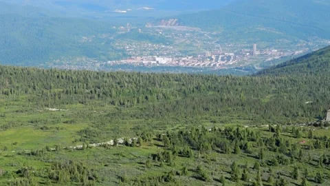 Panorama with a view of the mountain tops Stock Footage 137454000