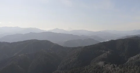 The panorama view from Mt. Takao Video stock 101592909