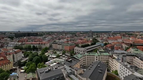 Panorama view over the west of Munich Stock Footage 238699951