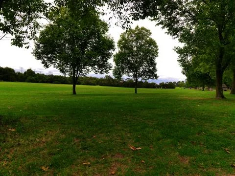 Panorama view from park Stock Photos