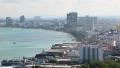Panorama view of Pattaya city and Gulf of Siam, Thailand HD Footage